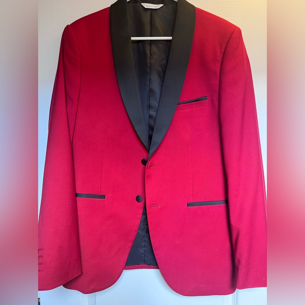 SATIN TRIM BLAZER 38R